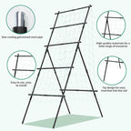 Lalahoni Cucumber Trellis, 6ft Tall Metal Garden Trellis for Climbing Plants Outdoor A-Frame Vine Plant Support for Vegetable Fruit Tomato Peas Beans Cucumber Trellis for Raised Bed