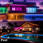 DAYBETTER Waterproof Led Lights for Bedroom, 200ft Led Strip Lights, 960 LEDs Color Changing RGB 24 Keys Remote Controller, 24v for Outdoor Room Home Party Christmas Decoration