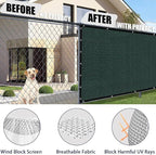 Privacy Fence Screen 4Ft X 151Ft Heavy Duty Outdoor Fencing Panels Windscreen - Image 2