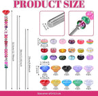 Decorative Garden Stakes Kit, 275 Pcs Rainbow DIY Fairy Wand Set