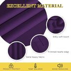 NICETOWN Blackout Curtain Drape for Bedroom - Light Reducing Thermal Insulated Solid Grommet Room Darkening Window Curtain 90 inches Long for Living Room (Royal Purple, 1 Piece, W66 x L90)