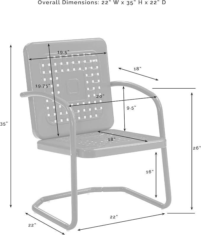 Patio Dining Chairs 2-Piece Set in White Gloss Alloy Steel