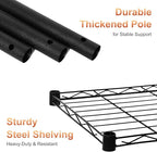 Xcity Storage Shelves, 5 Tier Heavy Duty Metal Shelving Unit, 2000 LBS Capacity Adjustable Steel Wire Shelf Organizer for Pantry, Kitchen, Garage, 14" D x 36" W x 72" H, Chrome