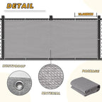 LOVE STORY Balcony Privacy Screen, 3.3'x19.7' Deck Shield Screen Fence Cover - Image 6