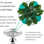Artificial Flower Ball Centerpiece, Teal and White Silk Roses