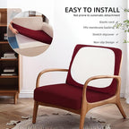 Cushion Covers 14 Pack, Claret Stretch Fit for Patio Furniture