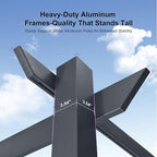 PURPLE LEAF 10' x 10' Aluminum Outdoor Pergola Wind-Resistant Retractable Pergola with Double Sun Shade Canopy Heavy-Duty Metal Pergola for Patios Backyard Deck Garden, Gray