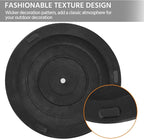 Yaheetech 22 lbs Outdoor Umbrella Base, 18" Round Resin Patio Umbrella Stand, Heavy Duty Market Umbrella Base Stand for Garden & Backyard, Rustic Silver