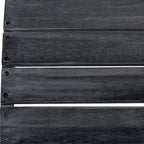 Safavieh PAT6701K Outdoor Collection Mopani Ottoman, Dark Slate Grey - Image 8