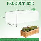 2 Pack Garden Netting for Raised Beds, 37.4" x 19.6" x 19.6" Garden Bed Insect Bird Netting Cover, Raised Garden Bed Plant Cover Mesh Pest Barrier Screen for Protecting Vegetables Fruits Flowers