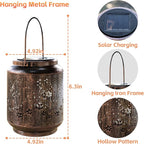 Solar Lanterns Garden Decor, Solar Light Outdoor Waterproof, Hummingbird Hanging Lantern Lights for Women Mom Grandma, Yard Decorations Lanterns for Yard, Patio, Backyard, Porch