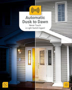 Sunco 6 Pack Dusk to Dawn LED Outdoor Light Bulb B11, Edison Filament Candelabra Bulbs for Porch Lighting, 500 LM, 5W (40W Equivalent), 4000K Cool White, E12 Base, Photocell Sensor UL