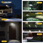 Ensenior Solar Spotlights Outdoor, 56 LEDs Brightness Adjustable 6500K LED Solar Garden Lights, Halloween Christmas Landscape Lighting for Flag/Yard/Pathway, IP65 Waterproof - 6 Pack