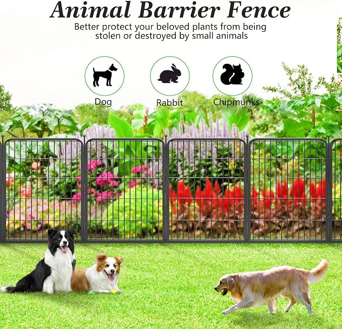 Garden Fence with Gate Metal Fencing - Image 8