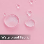 SpaceDresser Waterproof Outdoor Sheer Curtains for Patio - 2 Panels Rod Pocket Indoor Voile Sheer Curtain for Living Room,52W x 96L inch, Light Pink