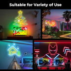 65.6FT LED Neon Rope Lights, Flexible Led Rope Lights Control with App/Remote, IP67 Outdoor RGB Color Changing Led Neon Lights Waterproof, Music Sync Led Strip Neon Lights for Bedroom Decor