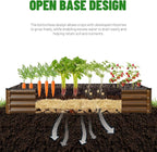 SnugNiture Galvanized Raised Garden Bed 6x3x1FT Outdoor Large Metal Planter Box Steel Kit for Planting Vegetables, Flowers