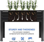 2PCS Galvanized Raised Garden Bed with Legs,2PCS 48×18×30in Elevated Planter Box for Backyard,Garden, Patio, Balcony, 300lb Capacity,Planters for Outdoor Plants,Black
