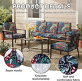 Cushion Covers, 12-Piece Stretch Paisley Outdoor Patio Set