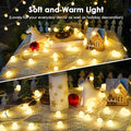 String Lights, 200 Warm White LED Fairy Lights with Remote, 75 Ft