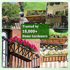 Halatool 4 Pack 24 Inch Window Box Liners, Pre-Formed Coco Fiber Replacement Liner, Natural Coconut Coir Planter Liners for Wall, Hanging Basket, Flower Pot, Fence and Railing
