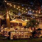 String Lights, 25 ft Warm White Shatterproof LED, 12 Plastic Bulbs