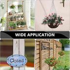 garini 3 Pack, 23 Inch Hanging Baskets Chain, Hanging Chains with Hooks Flower Pot Chain Replacement Plant Hangers for Planters, Bird Feeders and Lanterns(Silver)…