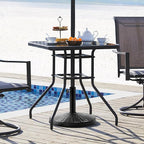 Yaheetech 31lbs Umbrella Base, Heavy Duty Patio Umbrella Base Stand, Round Resin Umbrella Base Stand, Outdoor Market Umbrella Base for Garden, Backyard, Beach
