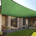 LOVE STORY Custom Size 5'x9' Piquant Green Sun Shade Sail Rectangle UV Block Canopy Patio Sail Sunshades Fabric for Outdoor Garden Carport (We Make Custom Size)