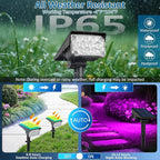 Halloween Solar Color Changing Lights Outdoor 7 Lighting Modes Waterproof IP65 Multicolor Landscape Spotlights Christmas RGB Uplights for Garden Yard House Tree Driveway Lawn Patio Pathway 6 Pack
