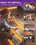 HitLights LED Strip Lights Warm White 3000K, 24.6ft Premium High Density Tape Light for Bedroom, 900 LEDs/Reel, 67W, UL-Listed, 12V Flexible Dimmable Rope Lights for Kitchen, Under Cabinet Lighting