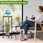2-Pack Plant Stand Indoor Outdoor, 30'' Tall Plant Stands for Indoor Plants, Heavy Duty Indoor Plant Shelf, 2 Tier Flower Stand for Living Room, Balcony, Deck(Brown)