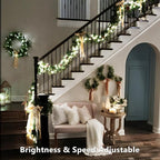 Brizled Color Changing Christmas Lights, 33ft 100 LED RGB Easter Light String with Remote, Dimmable Mini Light String, USB Indoor Decorative Lighting Party Xmas Tree Wreath Year-Round Holiday