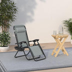 Best Choice Products Set of 2 Adjustable Steel Mesh Zero Gravity Lounge Chair Recliners w/Pillows and Cup Holder Trays - Stardew