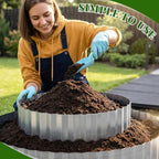 Pyramid Garden Kit, Strawberry garden Planter, 6 ft Diameter Base, Includes 3 Metal Bands, Sprinkler, Gloves, Hose, Plastic Connector for Herbs, Flowers, Ideal Gardening Gift for Yard Patio
