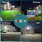 LED Wall Pack Light: 120W 18000LM Glass Lens Wall Pack Lights Outdoor LED,LED Wall Pack Daylight 5000K for Yard Parking Lot Barn Warehouse UL Listed