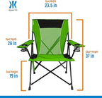 Kijaro Dual Lock Portable Camping Chairs - Enjoy the Outdoors with a Versatile Folding Chair, Sports Chair, Outdoor Chair & Lawn Chair - Dual Lock Feature Locks Position – Ireland Green