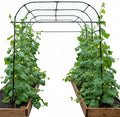 Wide Arch Trellis 7FT Extra Tall Garden Trellis Arch – Sturdy Plastic Coated Steel Metal Arch for Garden Climbing Plants & Vegetables, Weather-Resistant Outdoor Cucumber Trellis Arch