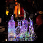 Indoor String Lights for Wine Bottles, 12 Pack, Solar Multicolor