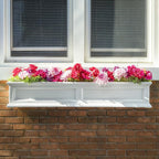 Mayne Fairfield 5-Foot Window Box – Self-Watering, Weather-Resistant Planter for Flowers – Durable Design for Outdoor Use, Perfect for Windows