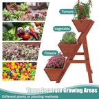 Raised Garden Bed, 3 Tier Vertical Garden Planter for Indoor & Outdoor, Raised Planter Box with Legs, Garden Planter Box for Flowers/Vegetables/Plants