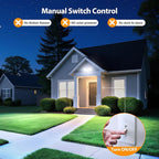 Onforu 75W LED Security Light, 7000LM Brightness Outdoor Flood Light Fixture Switch Controlled, IP65 Waterproof, 6500K White Wall Mount Exterior Security Floodlight for Eave, Yard, Garage, Porch