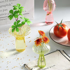 Terrarium Propagation Station Set of 6, Mushroom Glass Vases