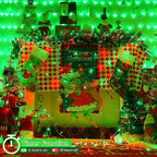 String Lights, 500 LEDs in Red and Green, 165 ft Waterproof Outdoor
