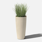 Veradek Mason Series Vega Planter - Round Tall Planter for Indoor or Outdoor Porch/Patio | Made from Plastic-Stone Composite with Drainage Holes | Modern Décor for, Flowers, Interior Plants