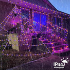 String Lights 200 LED Halloween Orange and Purple 66ft Outdoor