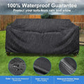 Sofa Cover for Patio, Waterproof Black, Fits Up to 87-Inch Sofa