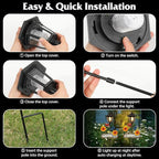 Lewondr Solar Garden Lights Butterfly, 37.4 Inch Solar Lamp Post Light with Welcome Sign & Butterflies, Outdoor Waterproof Solar Stake Lights for Yard Porch Patio Pathway Gardening Gifts, 2 Pack