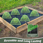 4 Sets Strawberry Plant Support with Mesh Plant Cover,Strawberry Growing Racks Sets with Iron Plant Nails and Storage Bag for Garden Strawberry Vegetables(Green Net - Square)