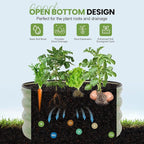 G GOOD GAIN Round Raised Garden Bed - 1Pc 2x2x1ft Galvanized Steel Planter Boxes Outdoor with Rubber Edge Trim | Metal Raised Beds for Gardening Vegetables Flowers Fruits Herbs (Olive Green)
